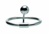 Glans Ring 25mm w. Ball 8mm Halo Stainless Steel