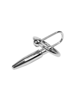 Penis Plug 8mm w. Glans Ring 25mm Stainless Steel