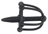 Penis Plug w. Glans Cage 8mm Silicone