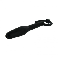Penis Plug hollow 10mm w. D-Ring Silicone
