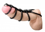 Penis Rings Gates-of-Hell 5 Rubber-Rings & Leather