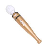 Pixey Deluxe Wand Vibrator rechargeable gold very powerful Wand-Massager -12000 RPM & LED Lights cheap