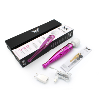 Pixey Deluxe Wand Vibrator rechargeable pink-chrome very powerful Wand-Massager for deep Muscle Massage buy cheap