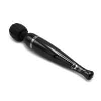 Pixey Deluxe vibratore a bacchetta ricaricabile nero-cromo molto potente massaggiatore a bacchetta acquistare a buon mercato