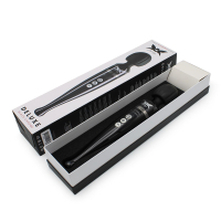 Pixey Deluxe Stabvibrator aufladbar schwarz-chrom starkes Stabmassagegerät mit LED Beleuchtung günstig kaufen