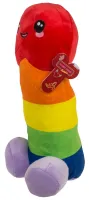 Plüsch Penis Regenbogen 30cm