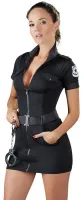 Polizei Kostüm Minikleid m. Gürtel