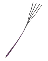 Premium Peitsche RISE Bull Whip 90cm schwarz-violett