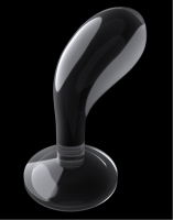 Plug stimulateur de prostate transparent 6-pouces TPE