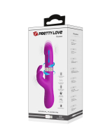 Rabbit Vibrator m. Stossfunktion & Rotation Reese Silikon Premium-Vibrator aufladbar von PRETTY LOVE kaufen