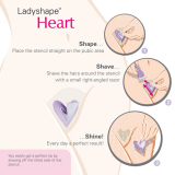 Rasierschablone Ladyshape Heart