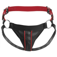 Body Harness w. Cock Ring & Jock Heathens PU-Leather S-M