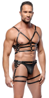 Strap Harness-Set adjustable Leather M/L