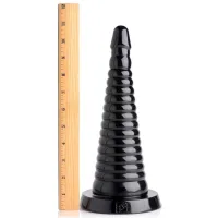 Riesen Analplug Pyramide gerippt Anal Cone