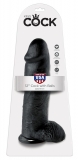 Giant Dildo w. Suction Base King Cock 12 Inch Balls black