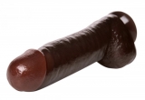 Huge Dildo w. Suction Cup Forearm brown