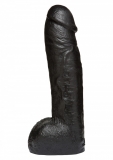 Giant Dildo Vac-U-Lock Realistic Hung 12 Inch black