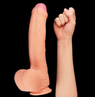Giant Dildo King Sized Dual Layer 11-Inch Nature Cock Silicone