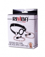 Ring-Gag Silicone w. adjustable Nipple Clamps