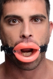 Ring-Gag Lips-shaped Sissy Mouth Gag Silicone