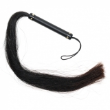 Horse Hair Whip w. Leather Handle