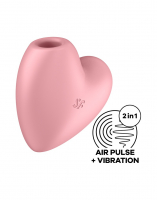 Satisfyer Cutie Heart Air Pulse Stimulator w. Vibration pink