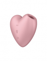 Satisfyer Cutie Heart Stimolatore della pressione dellaria con vibrazione rosa Vibrazione rosa