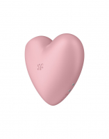 Satisfyer Cutie Heart Stimolatore della pressione dellaria con vibrazione rosa Vibrazione rosa