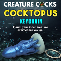 Keychain Mini Dildo Cocktopus Silicone funny Accessory for Handbags & Travel-Bags by CREATURE COCKS buy