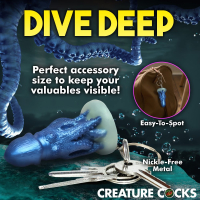 Portachiavi mini dildo Cocktopus silicone accessorio divertente calamaro polpo da CREATURE COCKS acquistare