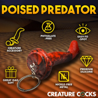 Portachiavi mini dildo King Cobra silicone divertente accessorio serpente con testa da CREATURE COCKS acquistare