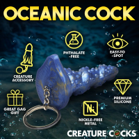 Acquista il portachiavi mini dildo Lord Kraken in silicone per borse e zaini da CREATURE COCKS
