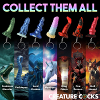Schlüsselanhänger Minidildo Mystique Unicorn Silikon witziges Accessoire farbiges Einhorn von CREATURE COCKS kaufen