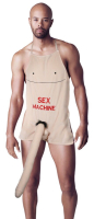 Schürze Sex Machine m. Plüsch-Penis