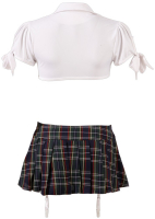 Schoolgirl Mini Skirt Costume-Set 4-Pieces