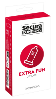 Secura Extra Fun Condoms nubbed 12-Pc Pack