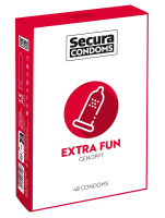 Profilattici Secura Extra Fun con nappina confezione da 48 pezzi