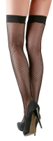 Stay-Up Fishnet Stockings w. Elastic-Top black