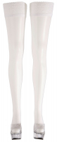 Stay-Up Stockings w. Lace Top 7cm white