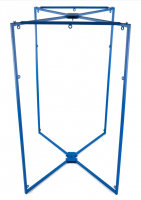 Sex-Sling SM-Hängematten Ständer Stahlrohr blau