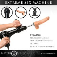 Chaise sexuelle réglable & machine à baiser Obedience Chair & Sex-Machine