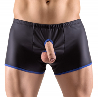 Pantaloncini pofree con apertura pene-testicoli Showmaster Lucido opaco