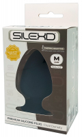 SilexD Plug anale a doppia densità in silicone Premium medio