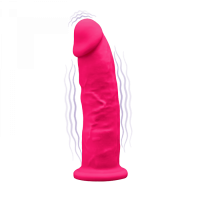 SilexD Penis Dildo w. Vibration 7-Inch pink