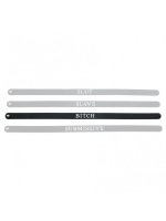 Silikon Halsband m. Beschriftung BITCH