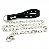 Silicone Collar lockable w. Chain Leash