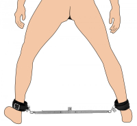 Spreader-Bar & Dildo-Rod adjustable & Ankle Cuffs Squat Dildo-Rod-Impaler-Set from MASTER SERIES buy cheap