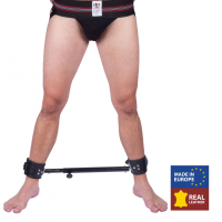 Spreizstange verstellbar m. Lederfesseln gepolstert 65-120cm schwarze Stahl-Stange von THE RED günstig kaufen