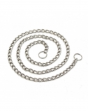 Steel Chain twisted 1 Meter w. Key Rings