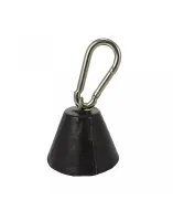 Stahlgewicht lederbezogen m. Karabiner 450g